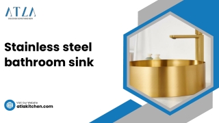 Stainless steel bathroom sink