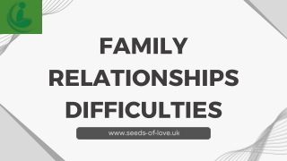 Managing Family Relationship Difficulties Easily