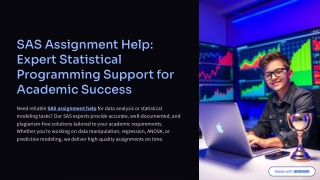 SAS Assignment Help: Expert Statistical Programming Support for Academic Success