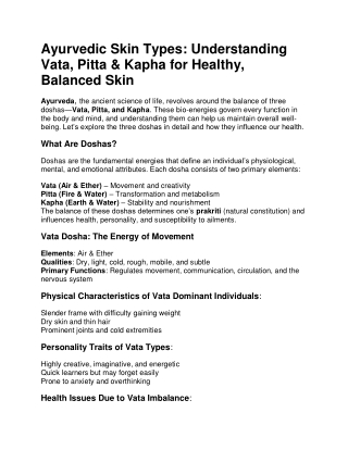 Gaurisatva blogs Ayurvedha