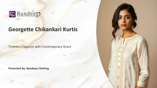 Georgette Chikankari Kurtis-Randeep Clothing