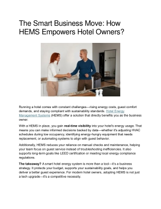 The Smart Business Move