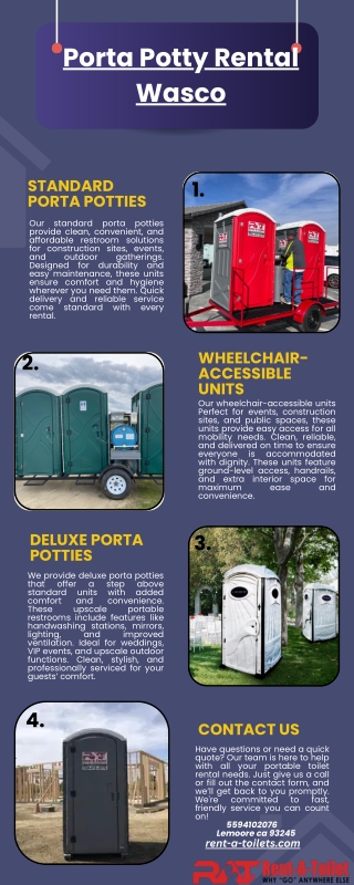Porta Potty Rental Wasco