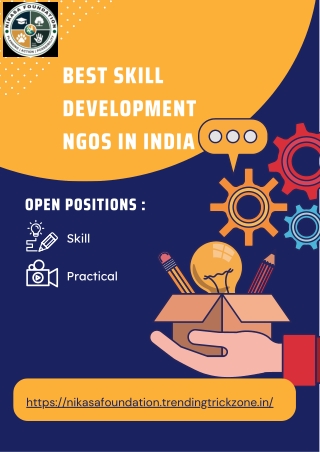 Skill development ngos in india