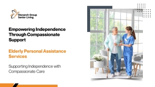 Elderly Personal Assistance Services
