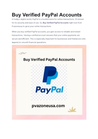 19 Best Place To Buy Verified Paypal Accounts (personal