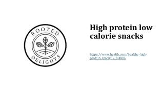 High protein low calorie snacks
