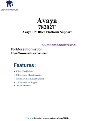 78202T question and answer pdf dumps