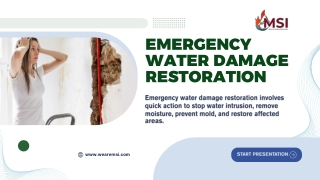 Emergency Water Damage Restoration