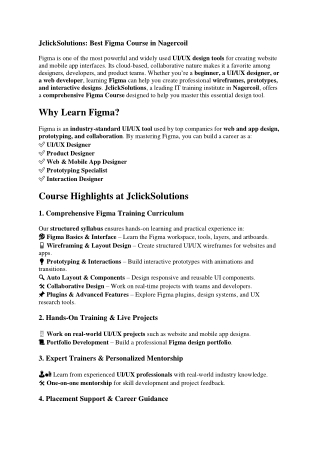 Figma Course in Nagercoil