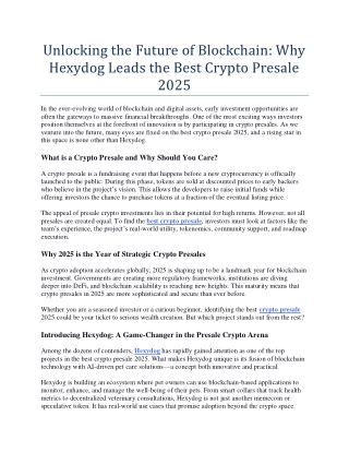 Unlocking the Future of Blockchain