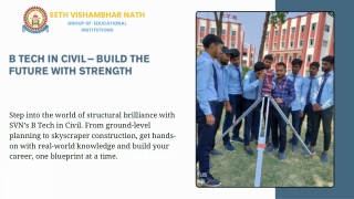 B Tech in Civil That Builds More Than Just Structures