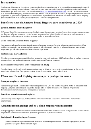 Beneficios clave de Amazon Brand Registry para vendedores en 2025