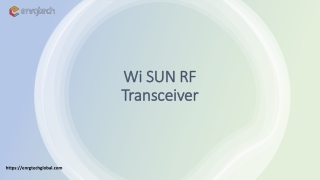 Wi SUN RF Transceiver