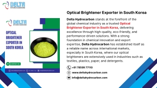 Optical Brightener Exporter in South Korea