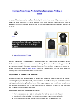 Business Promotional Products Manufacturer And Printing In Indore