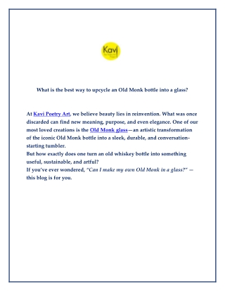 How is an Absolut Bottle glass different from a regular whiskey glass