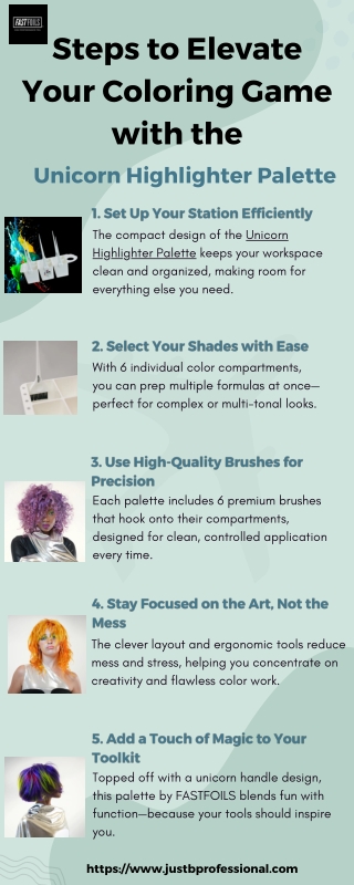 Steps to Elevate Your Coloring Game with the Unicorn Highlighter Palette