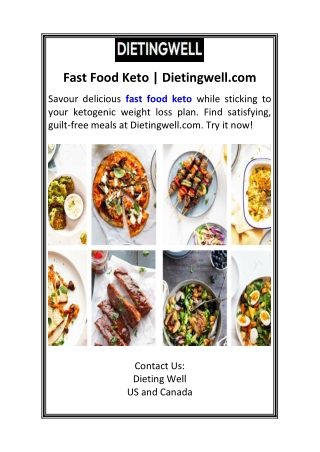 Fast Food Keto  Dietingwell.com