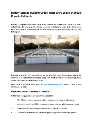 Battery Storage Building Codes_ What Every Engineer Should Know in California