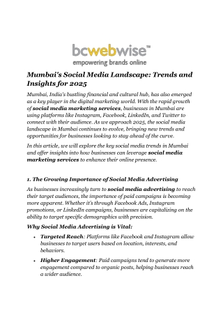 Mumbai's Social Media Landscape Trends and Insights for 2025