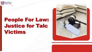 People For Law: Justice for Talc Victims