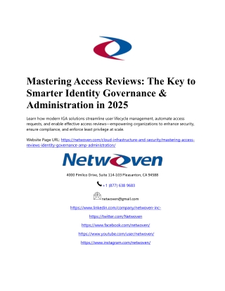 Mastering Access Reviews The Key to Smarter Identity Governance & Administration in 2025
