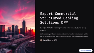 Expert Commercial Structured Cabling Solutions DFW