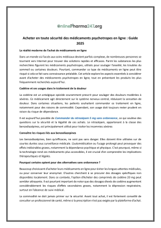 Codéine 10 mg en ligne | En lignepharma247.org