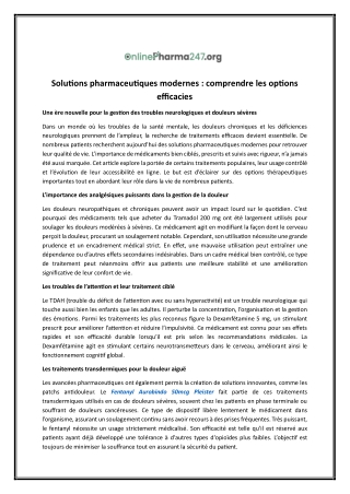 Médicament à base de lorazépam | Onlinepharma247.org