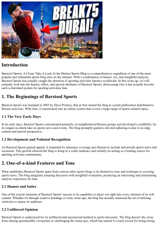 Barstool Sports: A Closer Take A Look At the Hottest Sports Blog