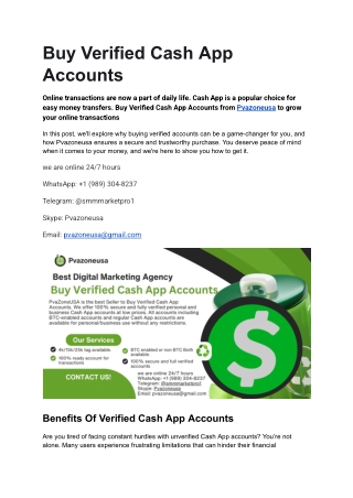 Best 14 Sites To Buy Verified Cash App Accounts in 2025-2026
