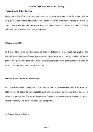 Gold365 – Premium Online Casino & Betting Site