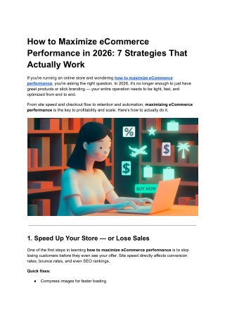 How to Maximize eCommerce Performance in 2026 - 7 Strategies That Actually Work