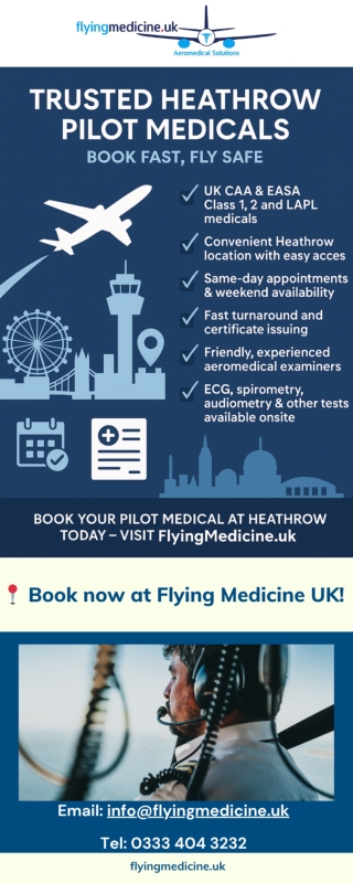 Infographic: Pilot Medicals Heathrow