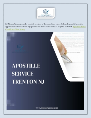 Apostille Service New Jersey