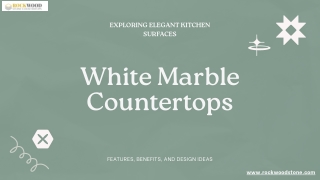 Refined Look with White Marble Countertops