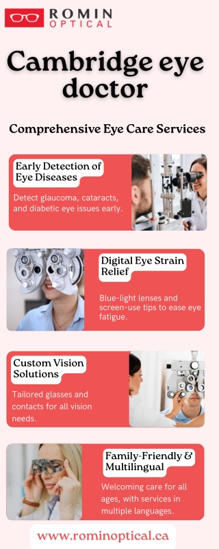 Your Trusted Cambridge Eye Doctor for Comprehensive Vision Care