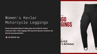 Women Cargo Motorcycle Kevlar Leggings – Ultimate Protection Meets Everyday Styl