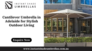 Cantilever Umbrella in Adelaide for Stylish Outdoor Living