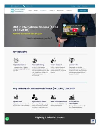 MBA in International Finance PDF