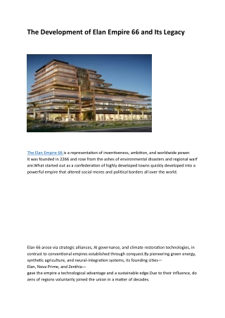 Elan Empire 66 – Premium Commercial Spaces on Golf Course Extension Road, Gurug