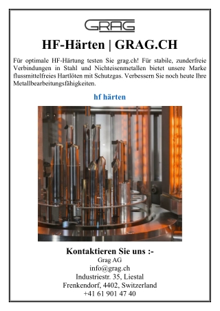HF-Härten | GRAG.CH