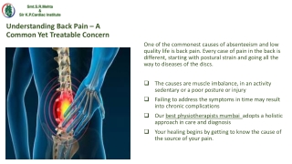 Back Pain Relief By  SRM Hospital's Best Physiotherepists Mumbai