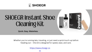 SHOEGR Instant Shoe Cleaning Kit