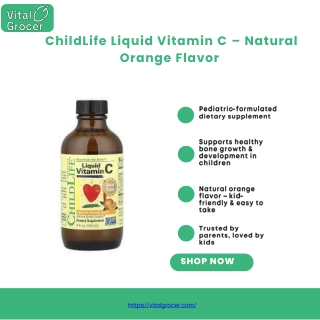 _ChildLife Liquid Vitamin C – Natural Orange Flavor