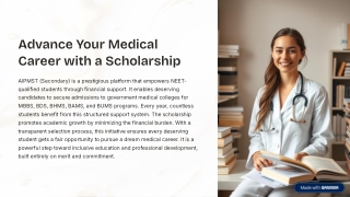 Advance Your Medical Career with a Scholarship