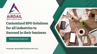Customized BPO Services For Different Industries