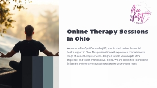 Online Therapy Sessions in Ohio for Stress and Anxiety Relief