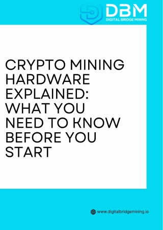 Crypto Mining Hardware Explained What You Need to Know Before You Start